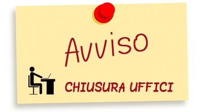 Chiusura uffici comunali per il giorno 14 Agosto 2025.