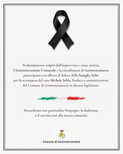 Cordoglio per la scomparsa di Michele Sebis.