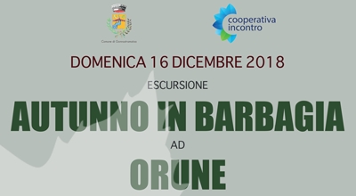 Escursione Autunno in Barbagia ad Orune domenica 16 dicembre 2018