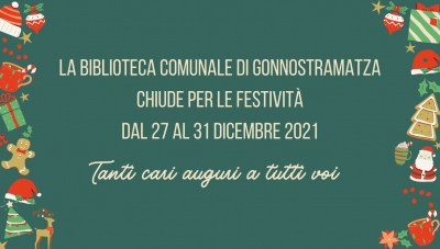 Biblioteca 'Mons. Michele Pinna' - Chiusura festivit&agrave; natalizie
