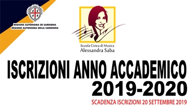 Scuola Civica di Musica: Iscrizioni anno accademico 2019/2020